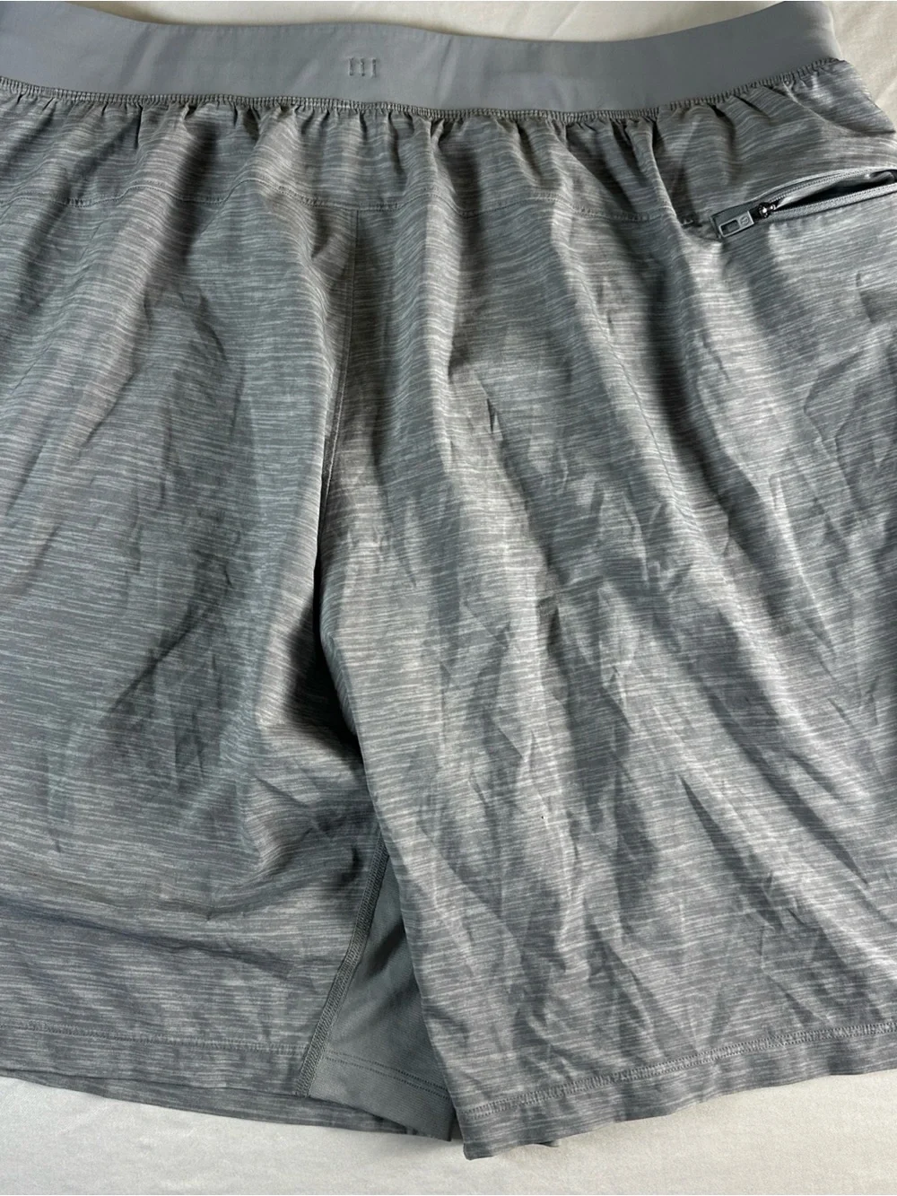 lululemon athletica Men's Heather Gray Athletic Shorts